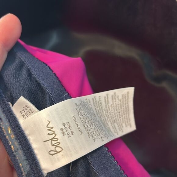 Boden women’s US 14 Santorini colorblock tankini halter swimsuit top - Picture 2 of 4